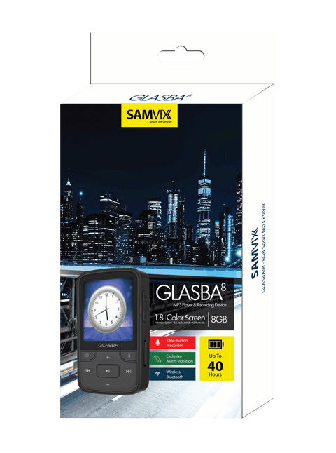 Samvix Glasba 8 8GB נגן MP3 כשר